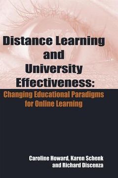 portada distance learning and university effectiveness: changing educational paradigms for online learning (en Inglés)