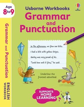 portada Usborne Workbooks Grammar and Punctuation 8-9 (en Inglés)