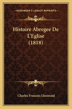 portada Histoire Abregee De L'Eglise (1818) (en Francés)
