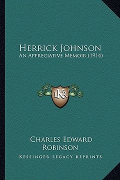 portada herrick johnson: an appreciative memoir (1914) (in English)