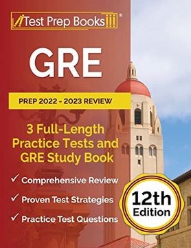 portada Gre Prep 2022 - 2023 Review: 3 Full-Length Practice Tests and gre Study Book [12Th Edition] (en Inglés)