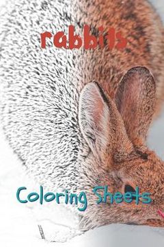 portada Rabbit Coloring Sheets: 30 Rabbit Drawings, Coloring Sheets Adults Relaxation, Coloring Book for Kids, for Girls, Volume 12 (en Inglés)