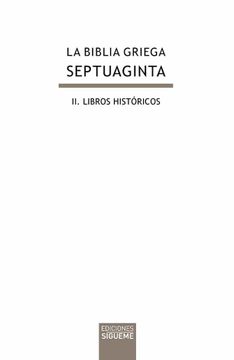 portada La Biblia Griega - Septuaginta (Vol. 2): Libros Historicos