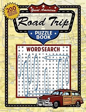 portada Great American Road Trip Puzzle Book (Great American Puzzle Books) (en Inglés)