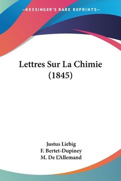 portada Lettres Sur La Chimie (1845) (en Francés)