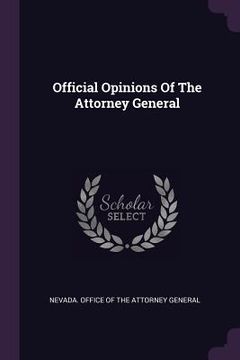 portada Official Opinions Of The Attorney General (in English)