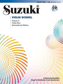 portada Suzuki Violin School: Asian Edition, Book & cd (Suzuki Violin School, 6) 
