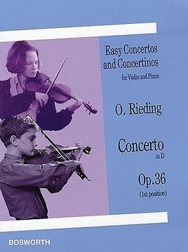 portada concerto in d, op. 36: easy concertos and concertinos series for violin and piano
