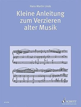 portada kleine anleitung zum verzieren alter musik: german textbook