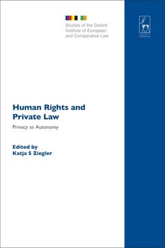 portada human rights and private law: privacy as autonomy (en Inglés)