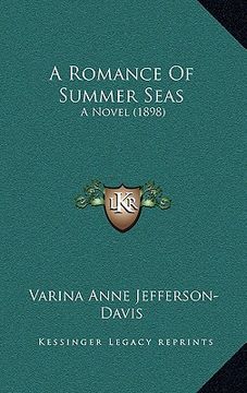 portada a romance of summer seas: a novel (1898) (en Inglés)