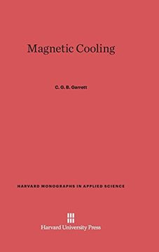 portada Magnetic Cooling (Harvard Monographs in Applied Science) (en Inglés)
