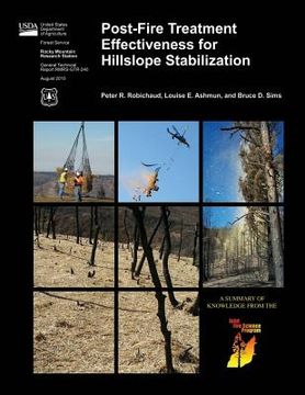 portada Post-Fire Treatment Effectiveness for Hillslope Stabilization (en Inglés)