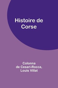 portada Histoire de Corse (en Francés)