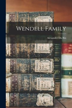 portada Wendell Family (in English)
