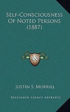 portada self-consciousness of noted persons (1887) (en Inglés)