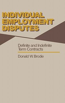 portada individual employment disputes: definite and indefinite term contracts (in English)