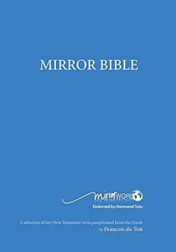 portada Mirror Bible (blue Edition 7 X 10 Inch Wide Margin) (en Inglés)
