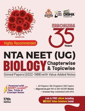 portada 35 Years NTA NEET (UG) BIOLOGY Chapterwise & Topicwise Solved Papers with Value Added Notes (2022 - 1988) 17th Edition (en Inglés)