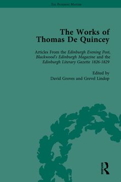 portada The Works of Thomas de Quincey, Part I Vol 6 (en Inglés)