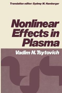 portada Nonlinear Effects in Plasma (en Inglés)