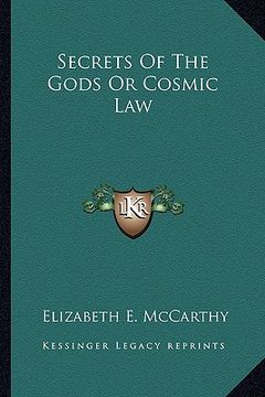 portada secrets of the gods or cosmic law (in English)