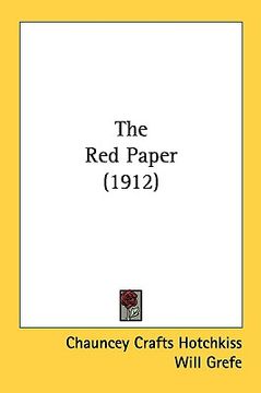 portada the red paper (1912) (en Inglés)