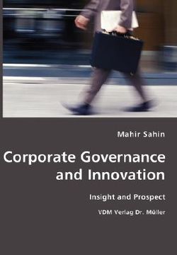 portada corporate governance and innovation- insight and prospect (en Inglés)
