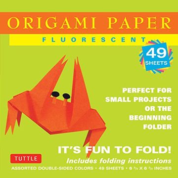 portada Origami Paper - Fluorescent Colors - 6 3 