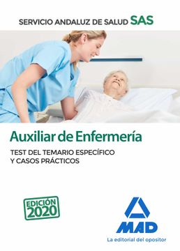portada Auxiliar de Enfermería del Servicio Andaluz de Salud. Test del Temario Específico y Casos Prácticos