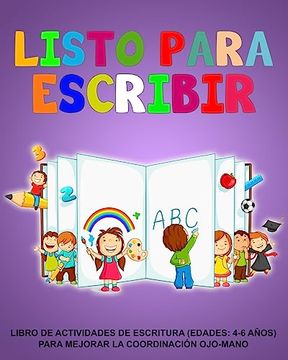 portada Isto Para Escribir: Libro de Actividades de Escritura (Edades: 4-6 Años) Para Mejorar la Coordinación Ojo-Mano (in Spanish)