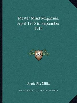 portada master mind magazine, april 1915 to september 1915 (en Inglés)