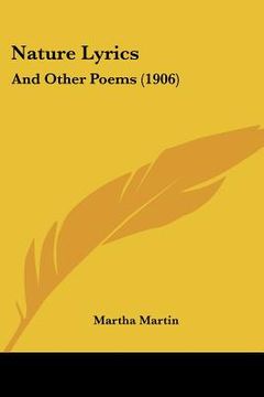 portada nature lyrics: and other poems (1906) (en Inglés)