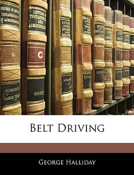 portada belt driving (en Inglés)