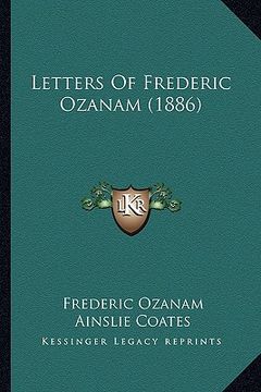portada letters of frederic ozanam (1886)