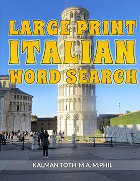 portada Large Print Italian Word Search: 120 fun Puzzles 