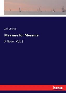 portada Measure for Measure: A Novel. Vol. 3 (en Inglés)