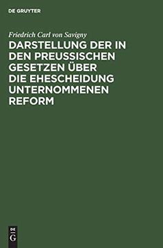 portada Darstellung der in den Preußischen Gesetzen Über die Ehescheidung Unternommenen Reform (en Alemán)