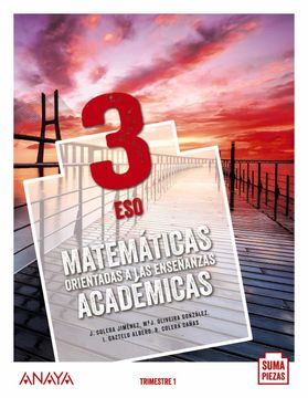 portada Matemáticas Orientadas a las Enseñanzas Académicas 3.