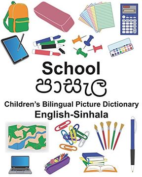portada English-Sinhala School Children’S Bilingual Picture Dictionary (Freebilingualbooks. Com) (en Inglés)