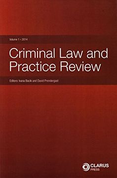 portada Criminal law and Practice Review: Volume 1, 2014 (en Inglés)