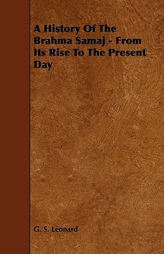 portada a history of the brahma samaj - from its rise to the present day (in English)
