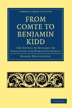 portada From Comte to Benjamin Kidd Paperback (Cambridge Library Collection - Science and Religion) (en Inglés)