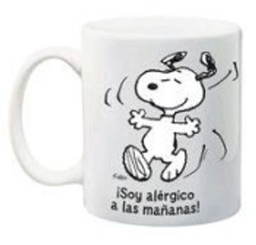 portada Taza Peanuts Snoopy. Soy Alérgico a las Mañanas! (in Spanish)