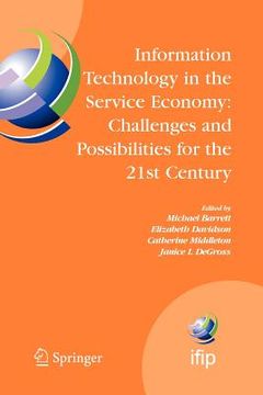 portada information technology in the service economy:: challenges and possibilities for the 21st century (en Inglés)