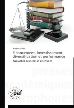 portada Financement, Investissement, Diversification Et Performance