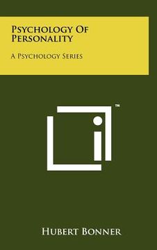portada psychology of personality: a psychology series (en Inglés)
