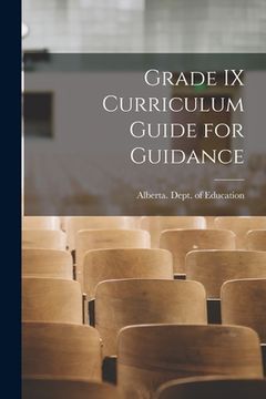 portada Grade IX Curriculum Guide for Guidance (en Inglés)