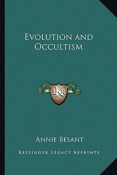 portada evolution and occultism (en Inglés)