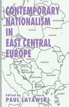 portada Contemporary Nationalism in East Central Europe (en Inglés)